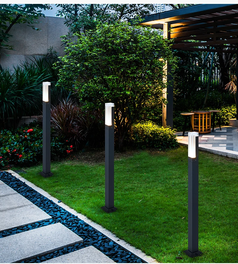 IP65 Waterproof LED Lawn Lamp AC85-265V Outdoor Landscape Light Garden Decoration For Villa Country House Exterior Lighting