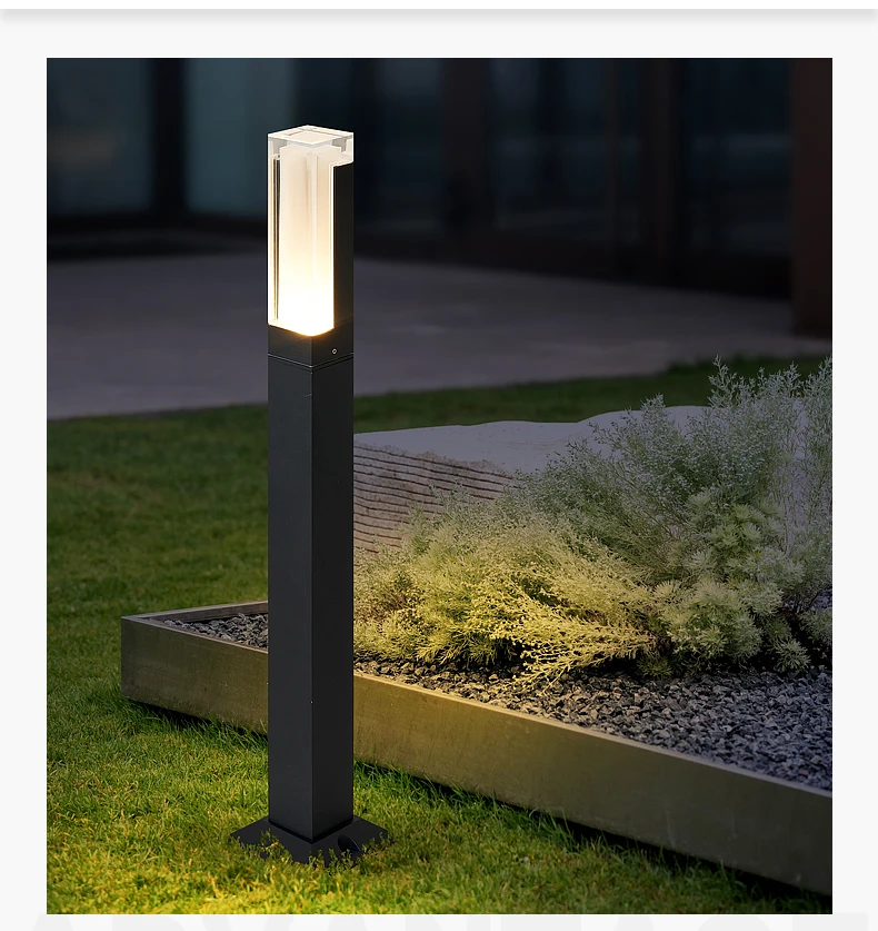 IP65 Waterproof LED Lawn Lamp AC85-265V Outdoor Landscape Light Garden Decoration For Villa Country House Exterior Lighting