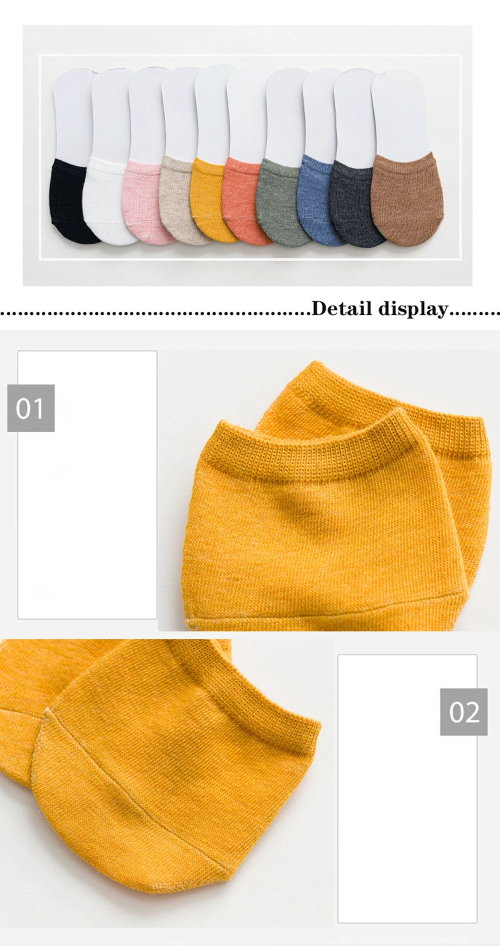 10 Pieces = 5 Pairs Forefoot Half Foot Toe Socks Women Summer Invisible Socks Cover Female Breathable No Show Socks Candy Color