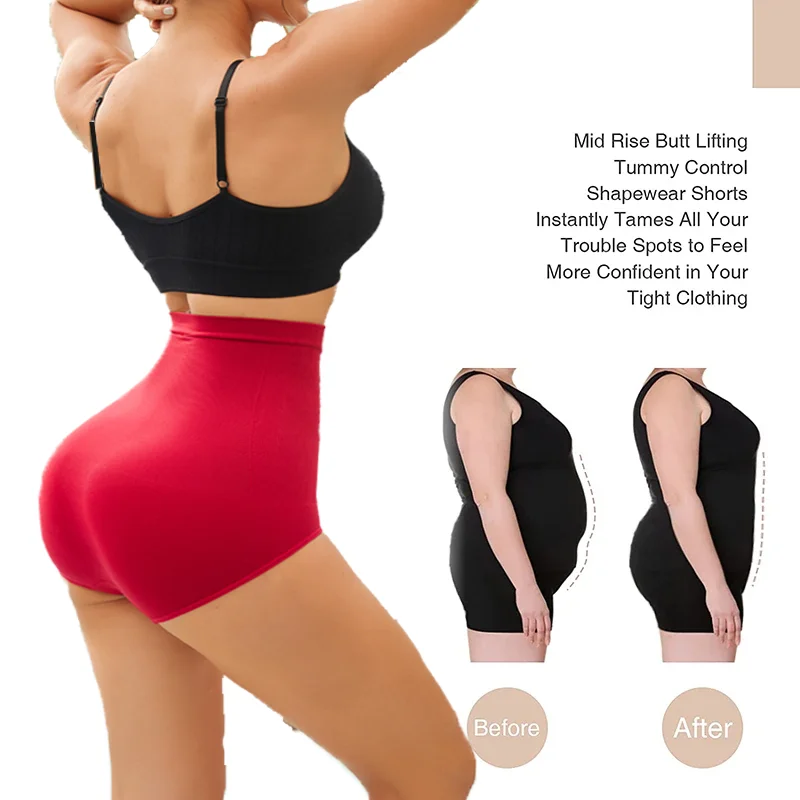 1/3PCS Slimming High Waist Tummy Control Panties Women Briefs Panty Shaper Slimming Underwear Butt Lifter Belly Body Shapewear