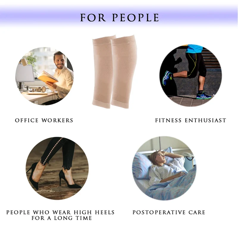 Women Men Calf Compression Stockings Varicose Veins Treat Shaping Graduated Pressure Stockings 2026 New