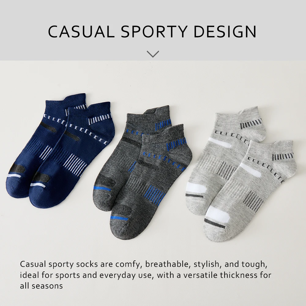 5 Pairs High Quality Men Ankle Socks For Man Breathable Sports Socks Mesh Casual Athletic Thin Cut Short Sokken Boat Socks 39-44