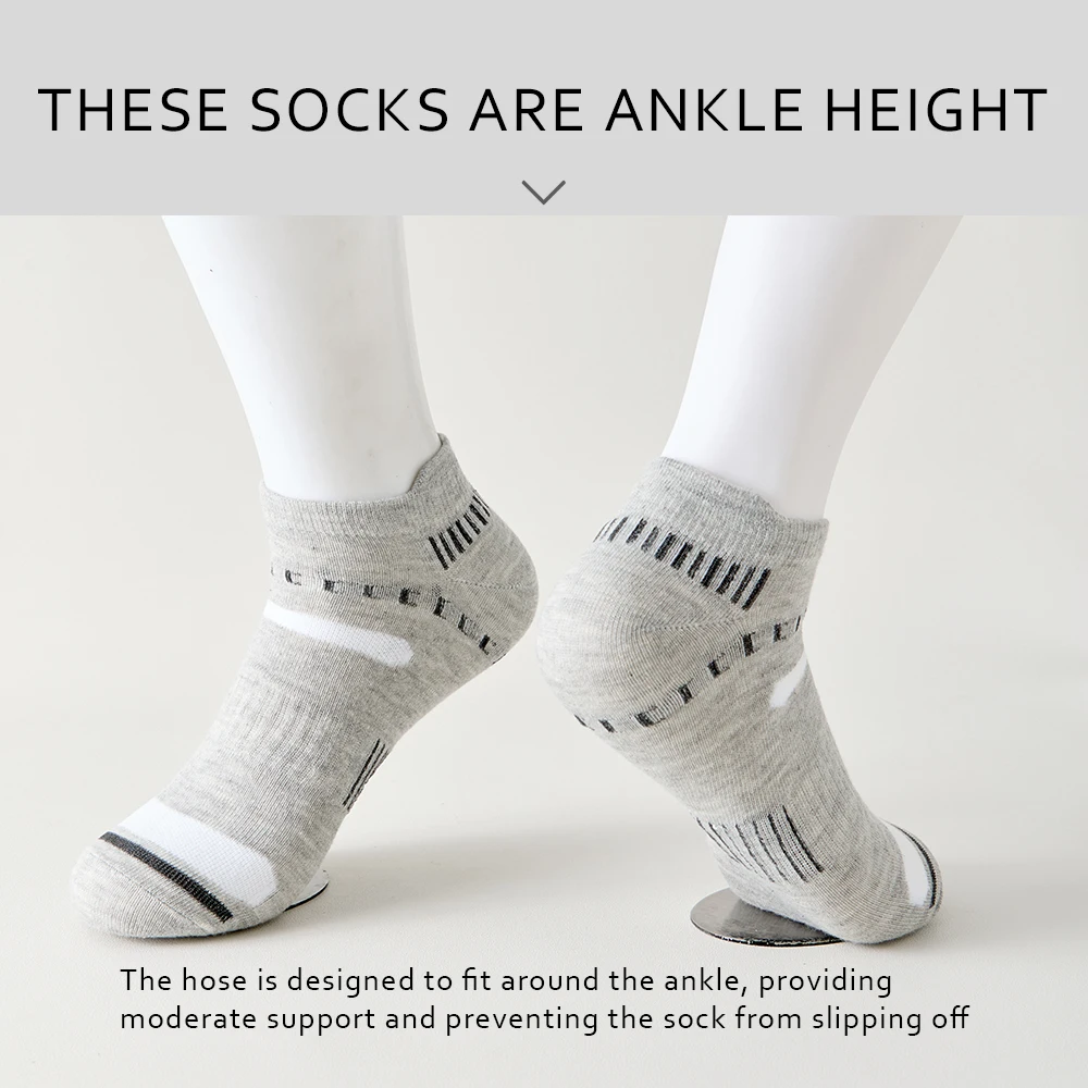 5 Pairs High Quality Men Ankle Socks For Man Breathable Sports Socks Mesh Casual Athletic Thin Cut Short Sokken Boat Socks 39-44