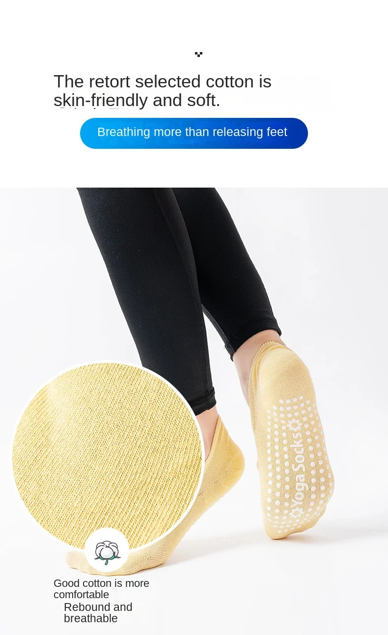 Backless Aerobics Pilates Socks Dance Trampoline Fitness Socks Floor Socks Invisible yoga Socks