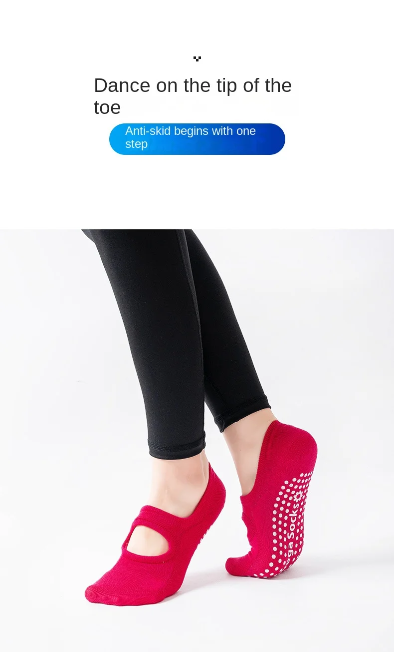 Backless Aerobics Pilates Socks Dance Trampoline Fitness Socks Floor Socks Invisible yoga Socks