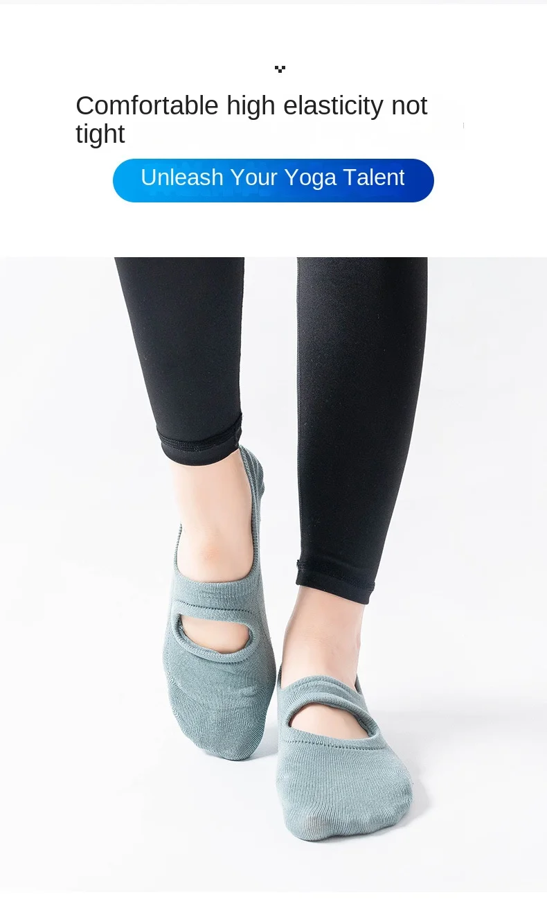 Backless Aerobics Pilates Socks Dance Trampoline Fitness Socks Floor Socks Invisible yoga Socks