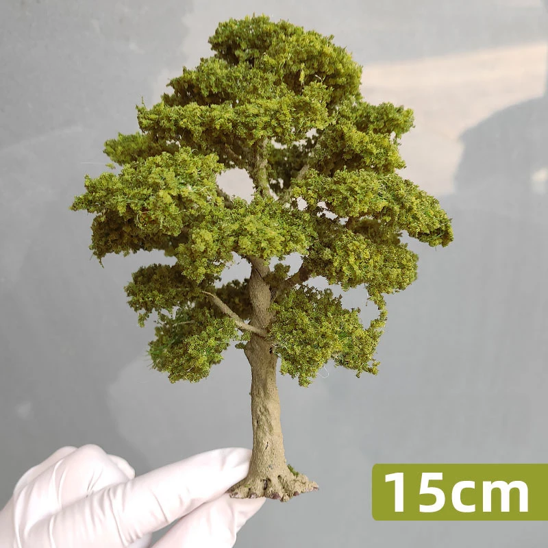 10-28cm Ho/oo/g Scale Autumn Model Tree Army Green Miniature Garden Landscape Tree Model Sand Table Scale Train Railroad Layout