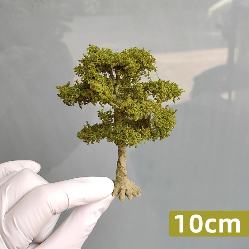 10-28cm Ho/oo/g Scale Autumn Model Tree Army Green Miniature Garden Landscape Tree Model Sand Table Scale Train Railroad Layout