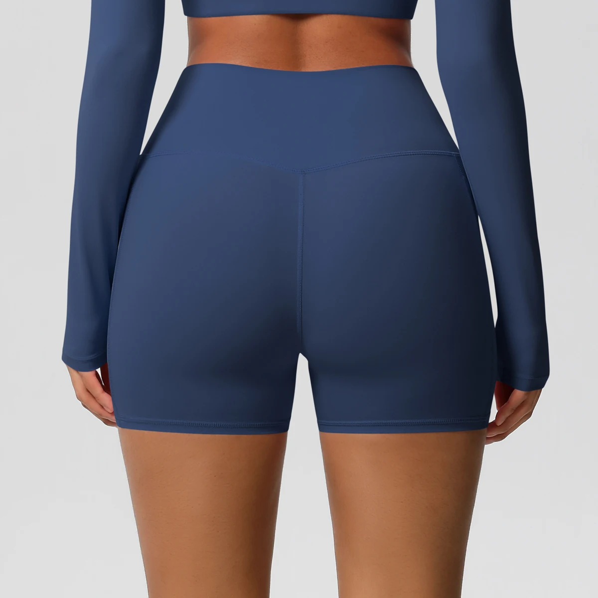 Women Sports Short With PocketedYoga Legging Shorts Squat Proof High Waist Fitness Tight Shorts Quick Drying Cycling Workout Gym