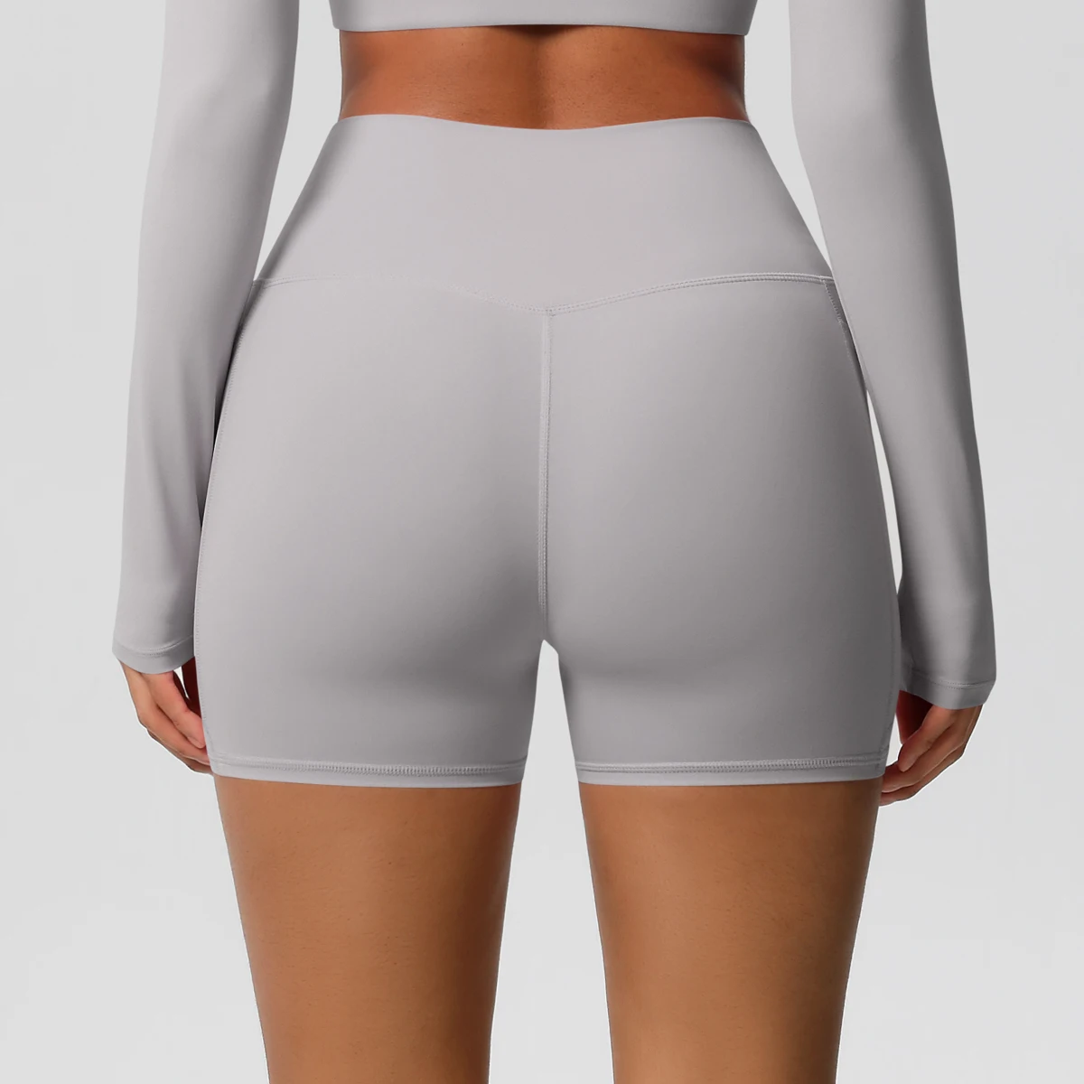 Women Sports Short With PocketedYoga Legging Shorts Squat Proof High Waist Fitness Tight Shorts Quick Drying Cycling Workout Gym