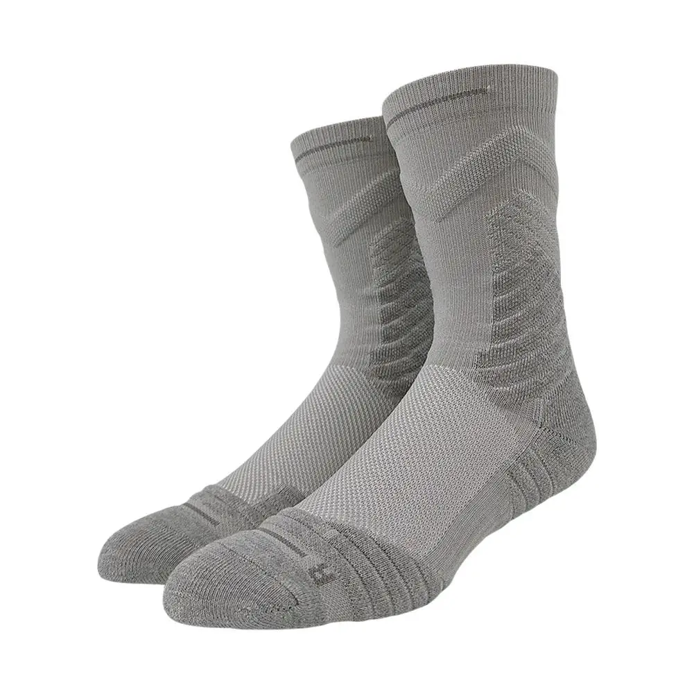 1Pair Professional basketball socks thickened towel bottom game training sports socks ankle protection non-slip socks
