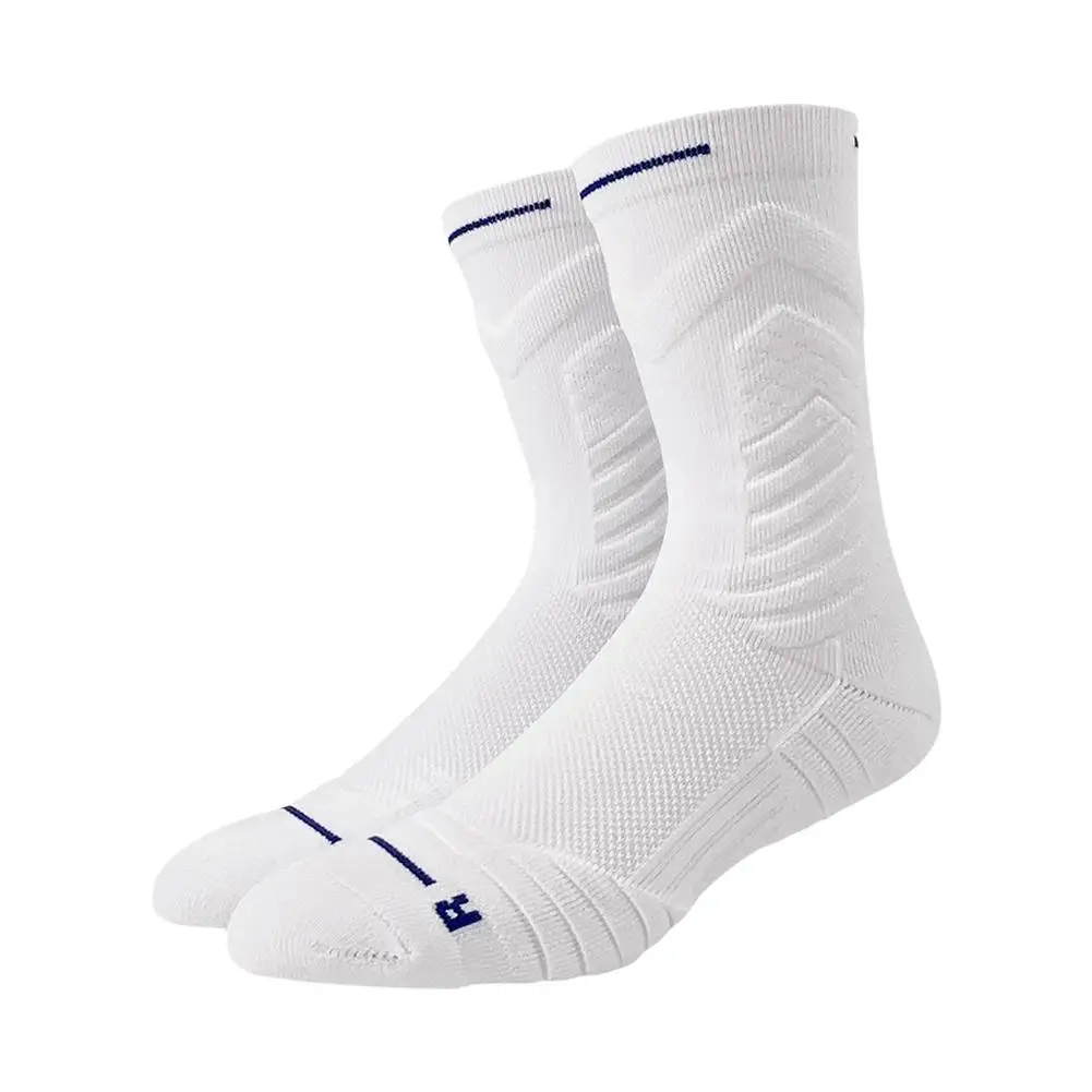 1Pair Professional basketball socks thickened towel bottom game training sports socks ankle protection non-slip socks