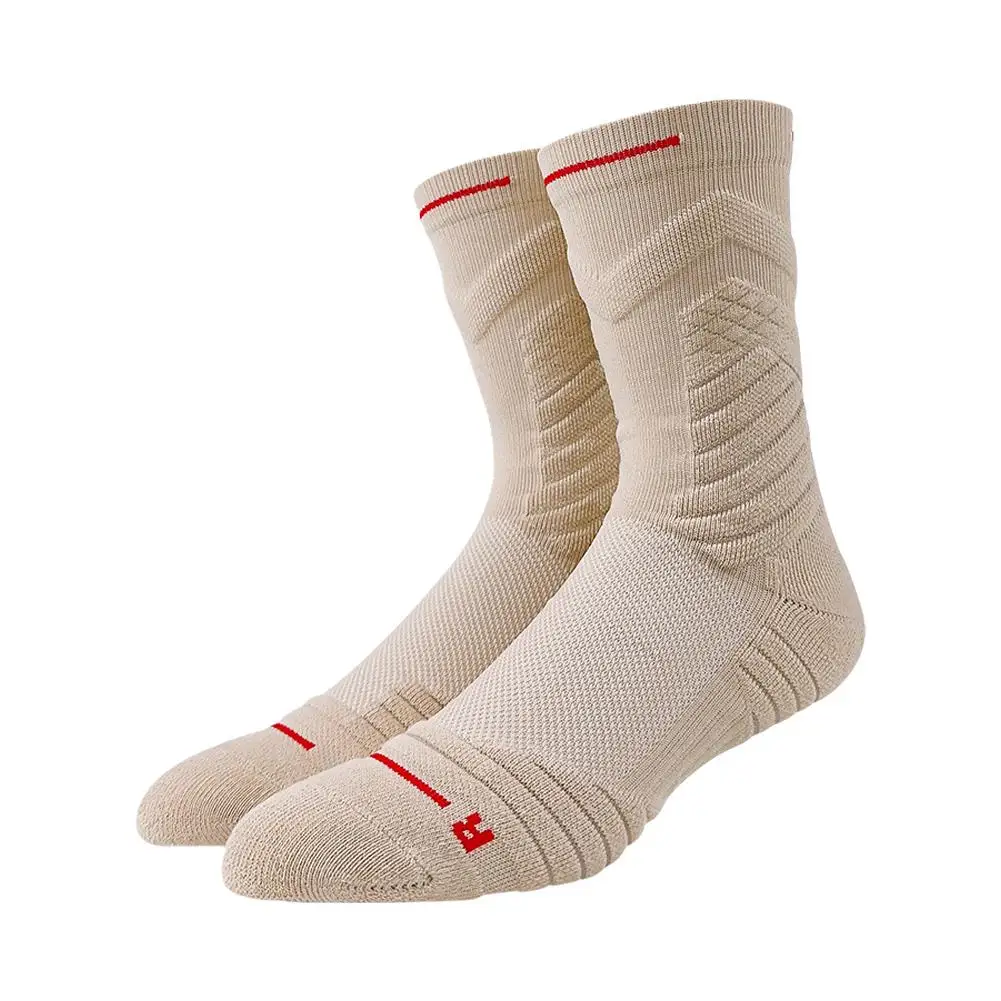 1Pair Professional basketball socks thickened towel bottom game training sports socks ankle protection non-slip socks
