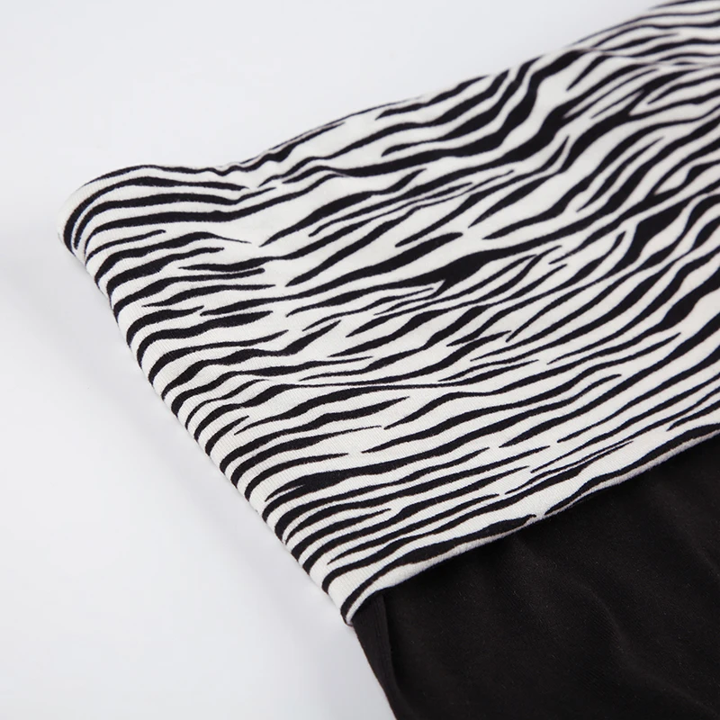 SUCHCUTE Casual Zebra Print Elastic Shorts Female Skinny Low-waisted Mini Short Y2K Harajuku Slim Bottoms Summer Homewear 2025