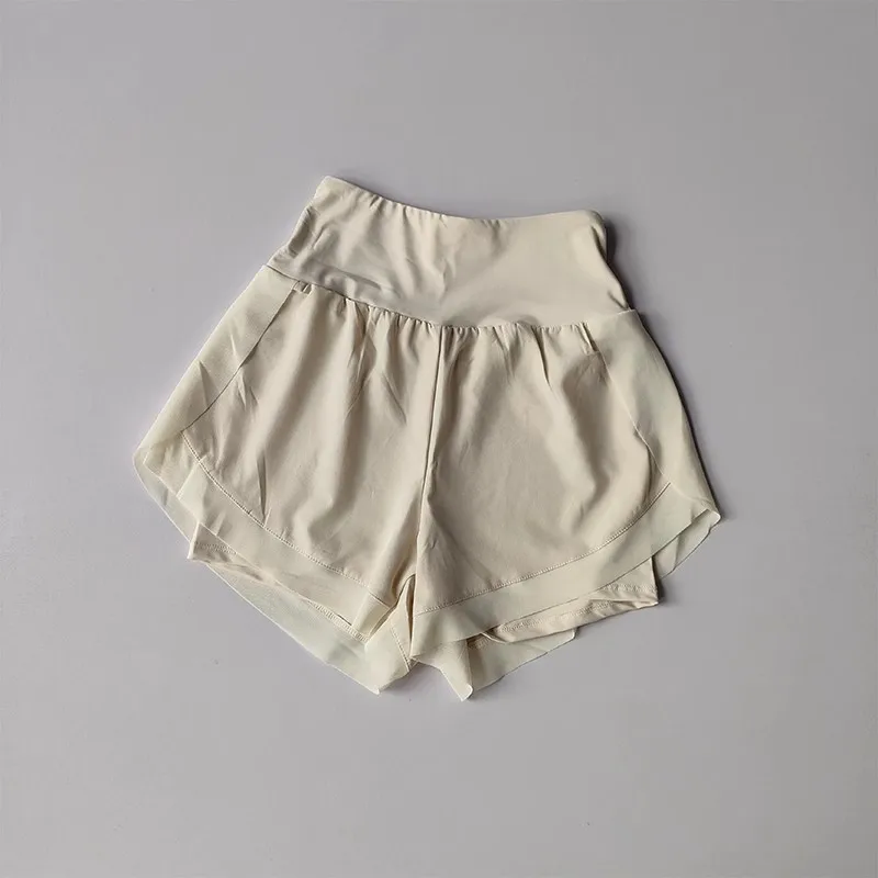 Summer Women's Sports Shorts Mesh 2 In 1 Quick-dry Yoga Shorts Breathable Fitness Shorts High Waist Fitness Running Shorts