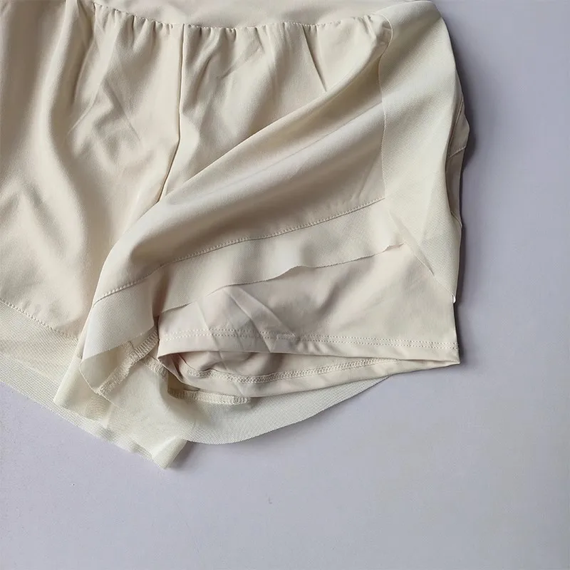 Summer Women's Sports Shorts Mesh 2 In 1 Quick-dry Yoga Shorts Breathable Fitness Shorts High Waist Fitness Running Shorts