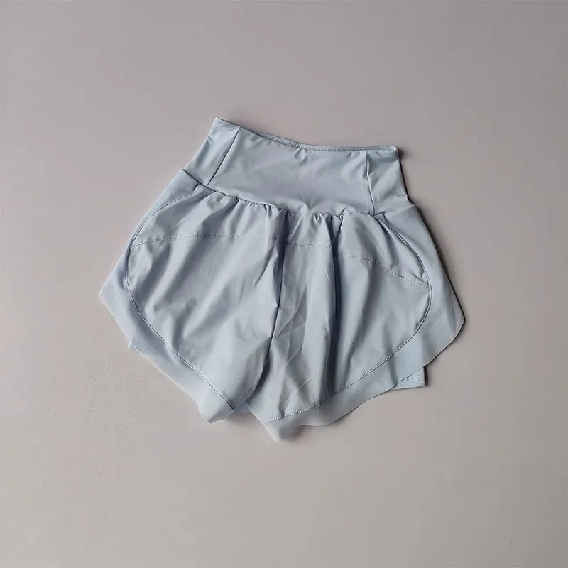 Summer Women's Sports Shorts Mesh 2 In 1 Quick-dry Yoga Shorts Breathable Fitness Shorts High Waist Fitness Running Shorts