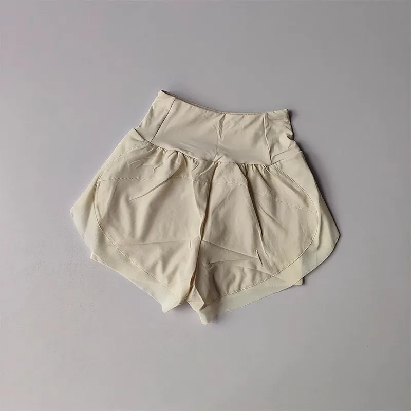 Summer Women's Sports Shorts Mesh 2 In 1 Quick-dry Yoga Shorts Breathable Fitness Shorts High Waist Fitness Running Shorts