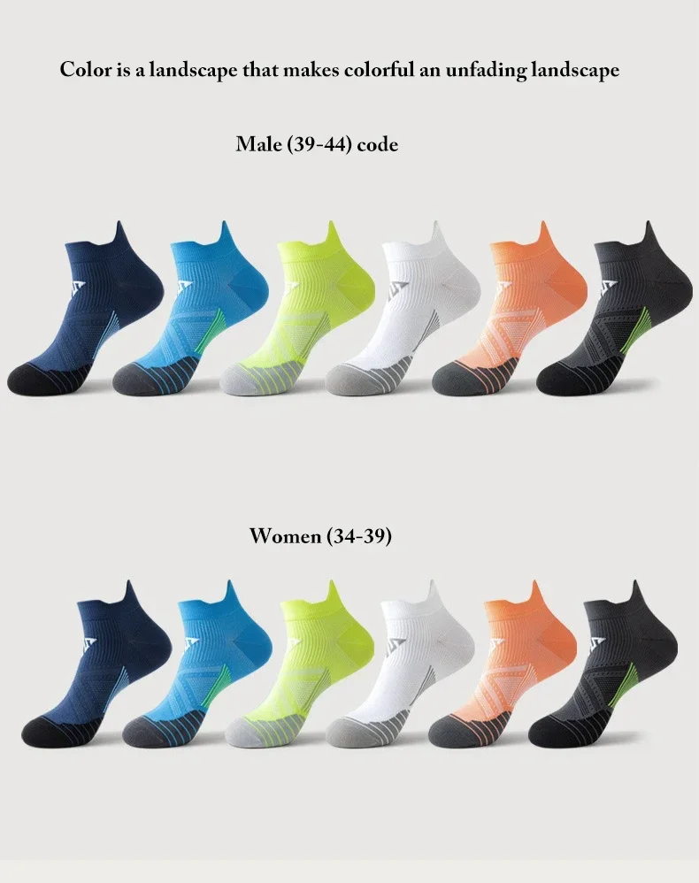 4pairs/Lot Woman Men's Socks Compression Breathable Basketball Sports Cycling Running Towel Socks High Elastic Tube Socks