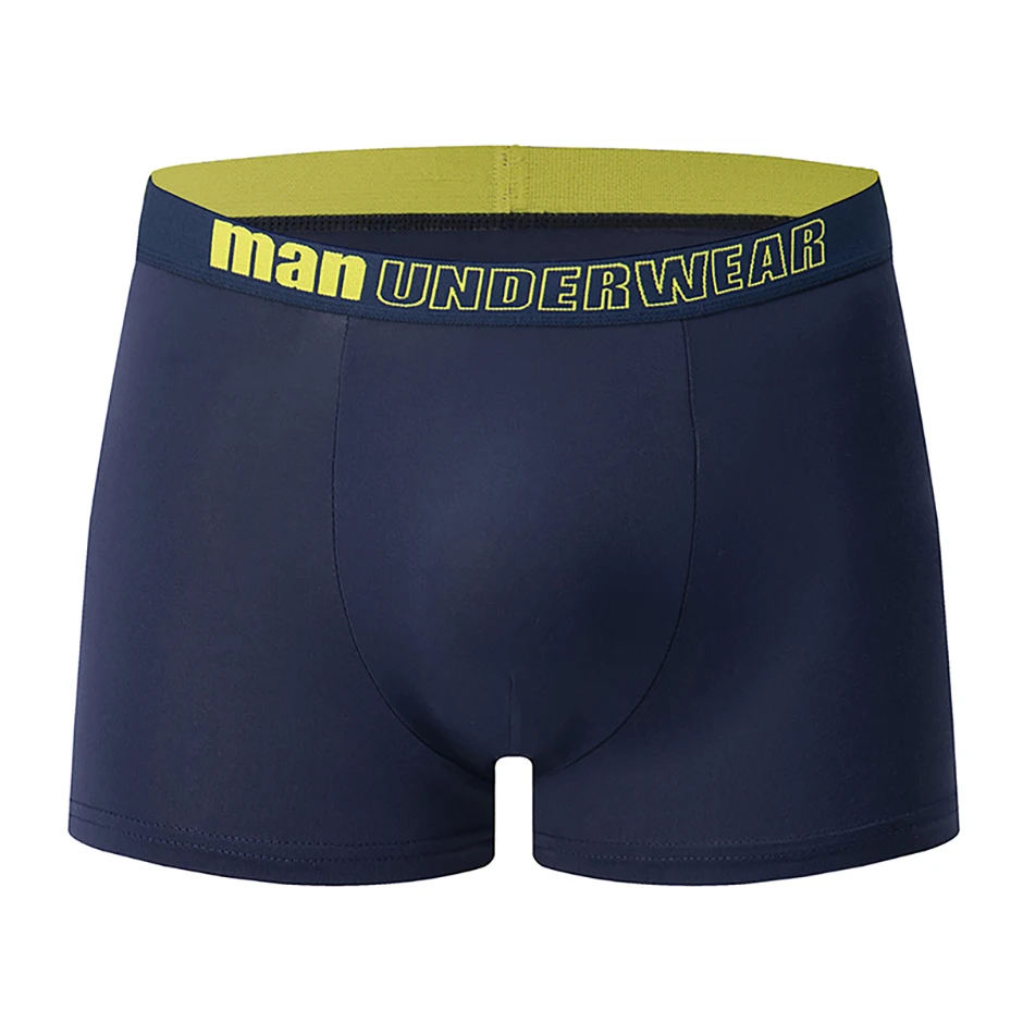 5/10 Piece Set Of Men's Seasonal Fashionable Underwear Flat Corner Pants Comfortable Plus Size Color MEN Elastic Waist Shorts