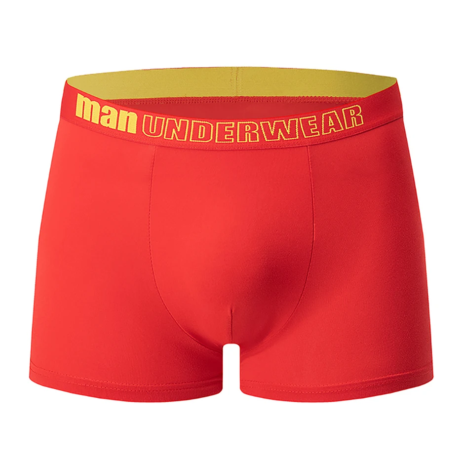 5/10 Piece Set Of Men's Seasonal Fashionable Underwear Flat Corner Pants Comfortable Plus Size Color MEN Elastic Waist Shorts