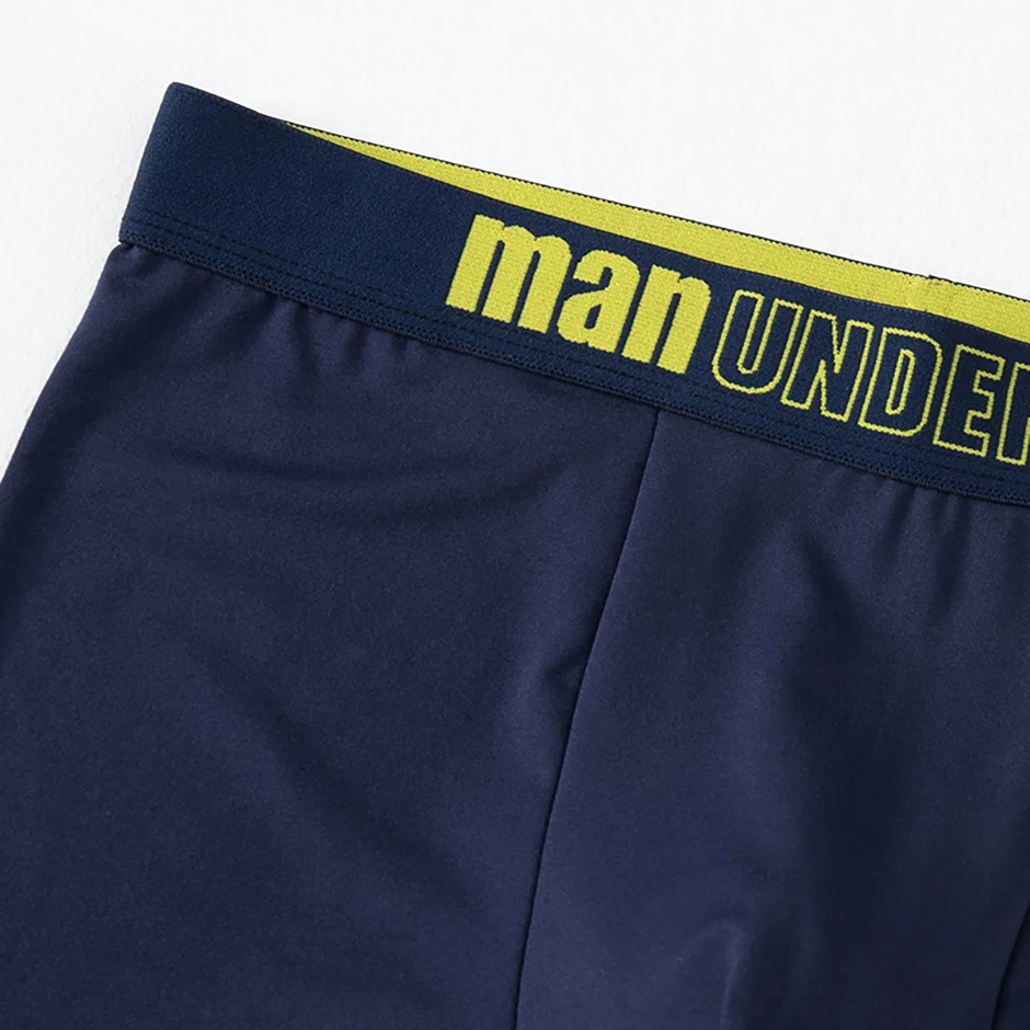 5/10 Piece Set Of Men's Seasonal Fashionable Underwear Flat Corner Pants Comfortable Plus Size Color MEN Elastic Waist Shorts
