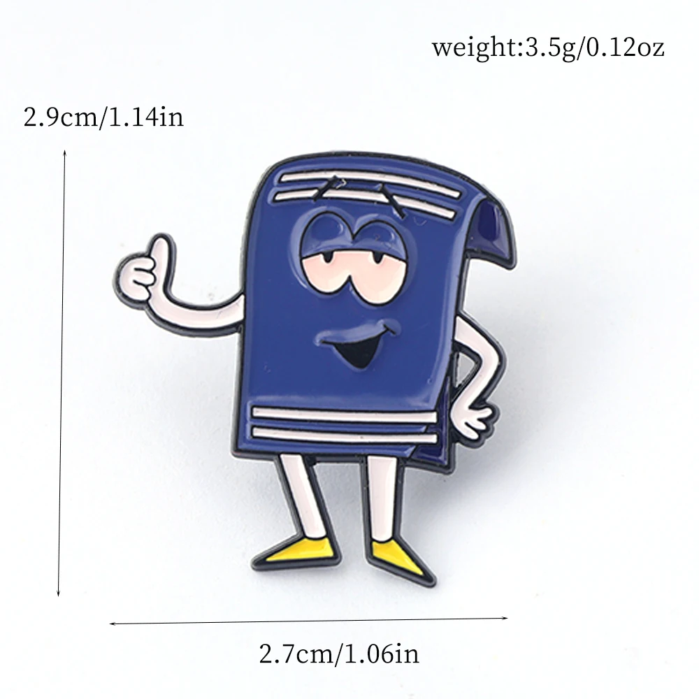 3pcs/set Comedy Anime Magic Towel Toweliie Enamel Pins I Have No Idea What's Going On Brooches Backpack Lapel Badge Gift