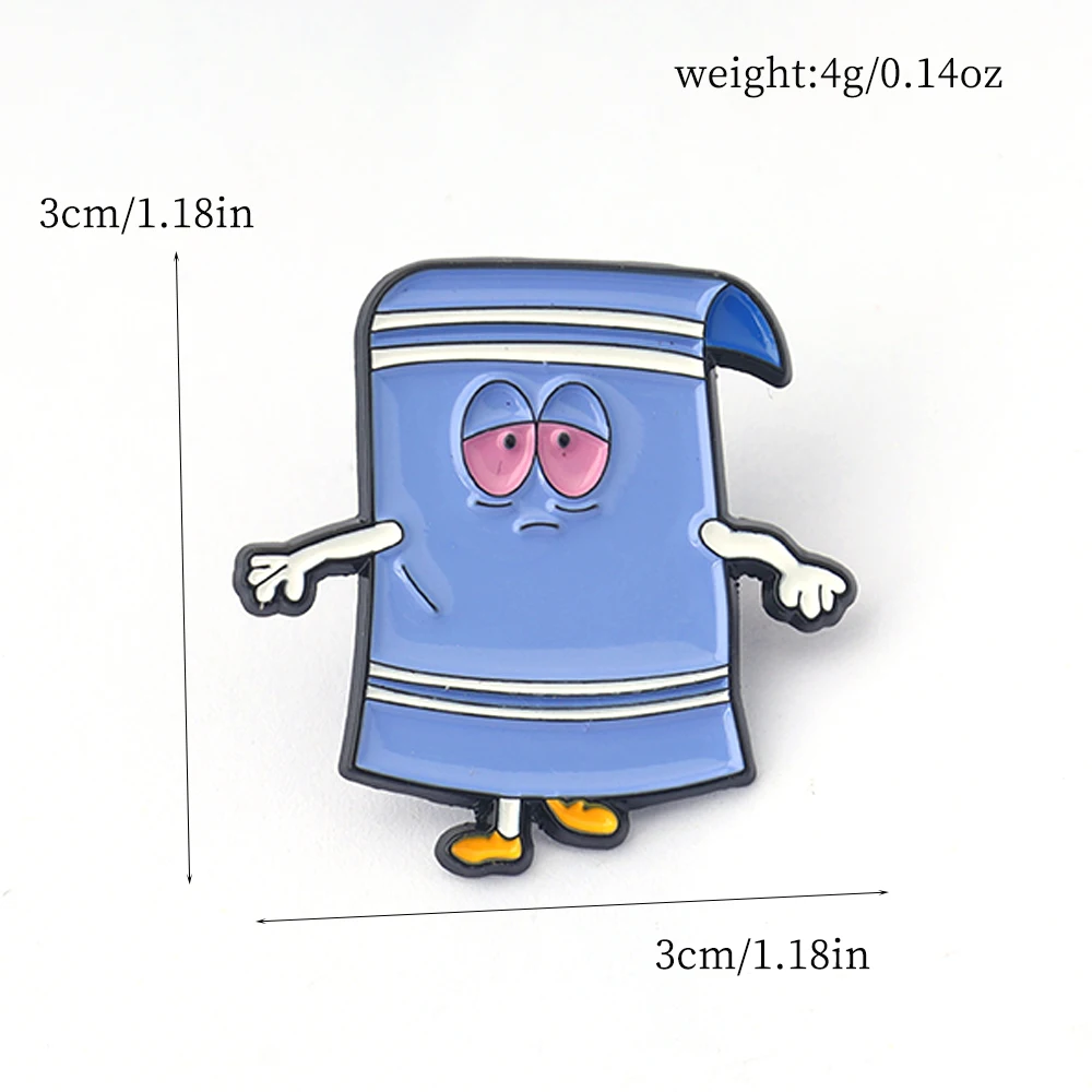 3pcs/set Comedy Anime Magic Towel Toweliie Enamel Pins I Have No Idea What's Going On Brooches Backpack Lapel Badge Gift