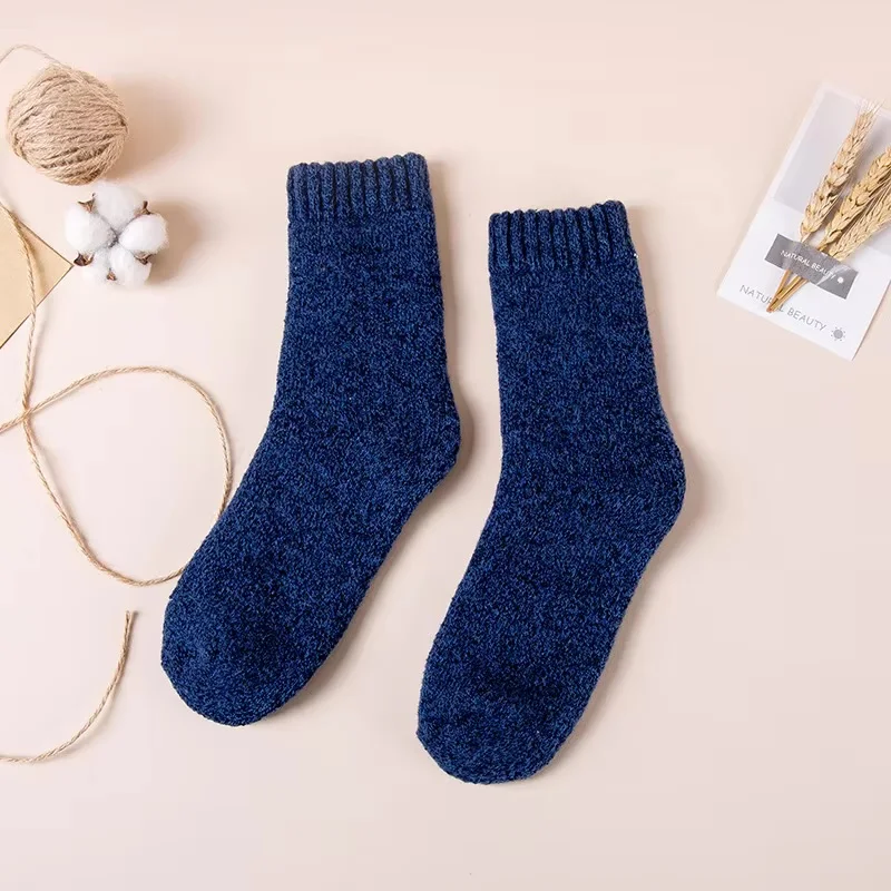 1/3 Pairs Autumn Winter Thick Towel Men's Socks Man's Outdoor Sports Long Socks Cold Resistant Frost Proof Snow Socks For Gift