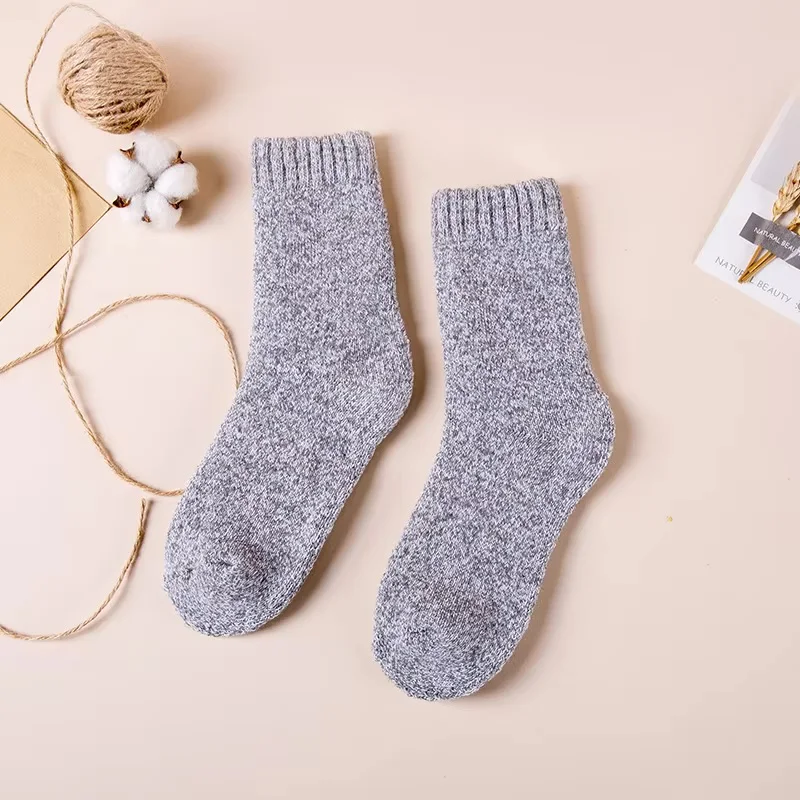1/3 Pairs Autumn Winter Thick Towel Men's Socks Man's Outdoor Sports Long Socks Cold Resistant Frost Proof Snow Socks For Gift