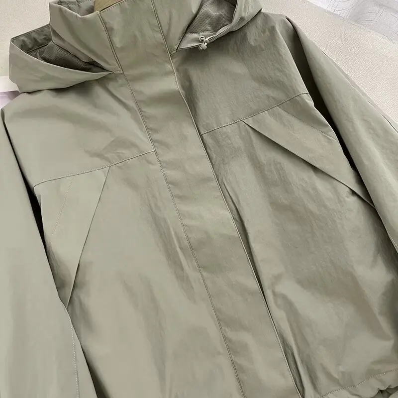 Spring Autumn Women Windproof Cool Jacket Coat Fashion High Quality Hooded Stand Collar Jacket Femme Casaco Abrigo Streetwear