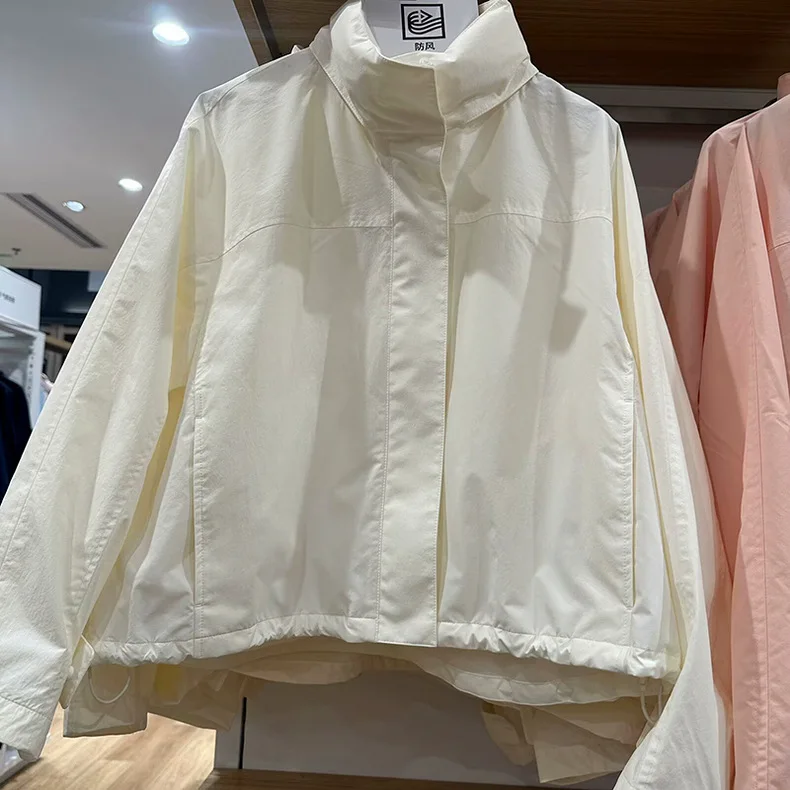 Spring Autumn Women Windproof Cool Jacket Coat Fashion High Quality Hooded Stand Collar Jacket Femme Casaco Abrigo Streetwear