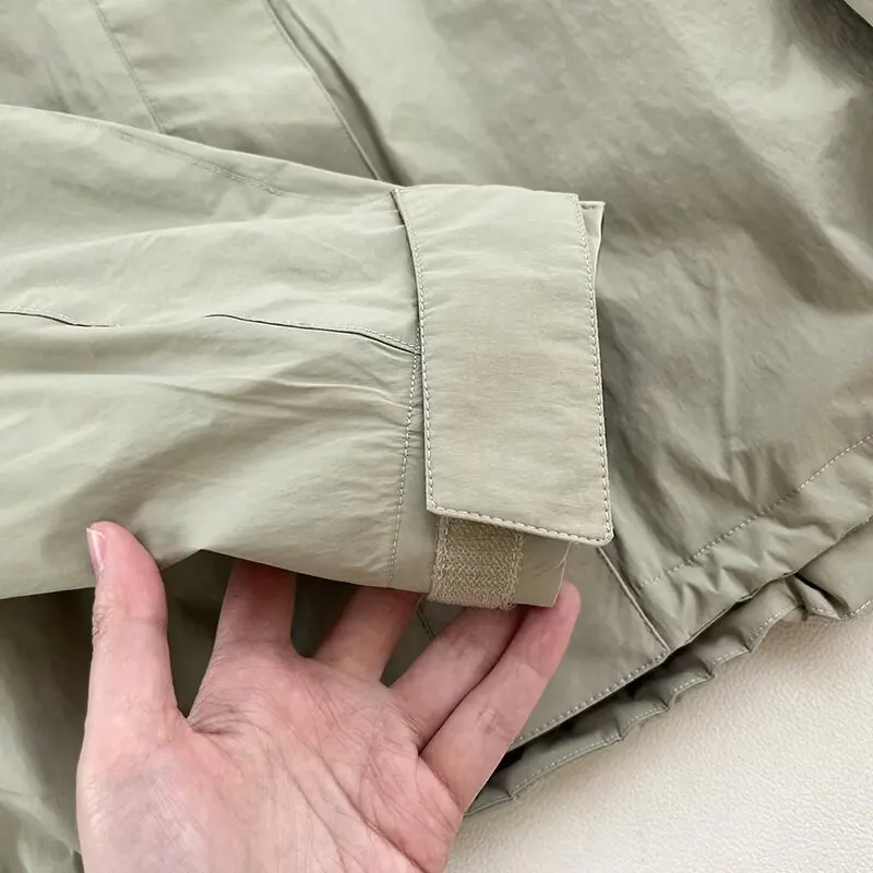 Spring Autumn Women Windproof Cool Jacket Coat Fashion High Quality Hooded Stand Collar Jacket Femme Casaco Abrigo Streetwear