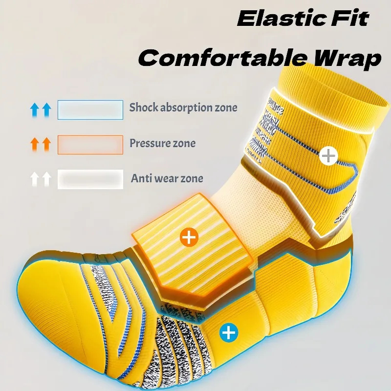 Professional Marathon Running Socks Men Thick Towel Bottom Sports Cycling Basketball Socks Odor Prevention Sweat Absorption