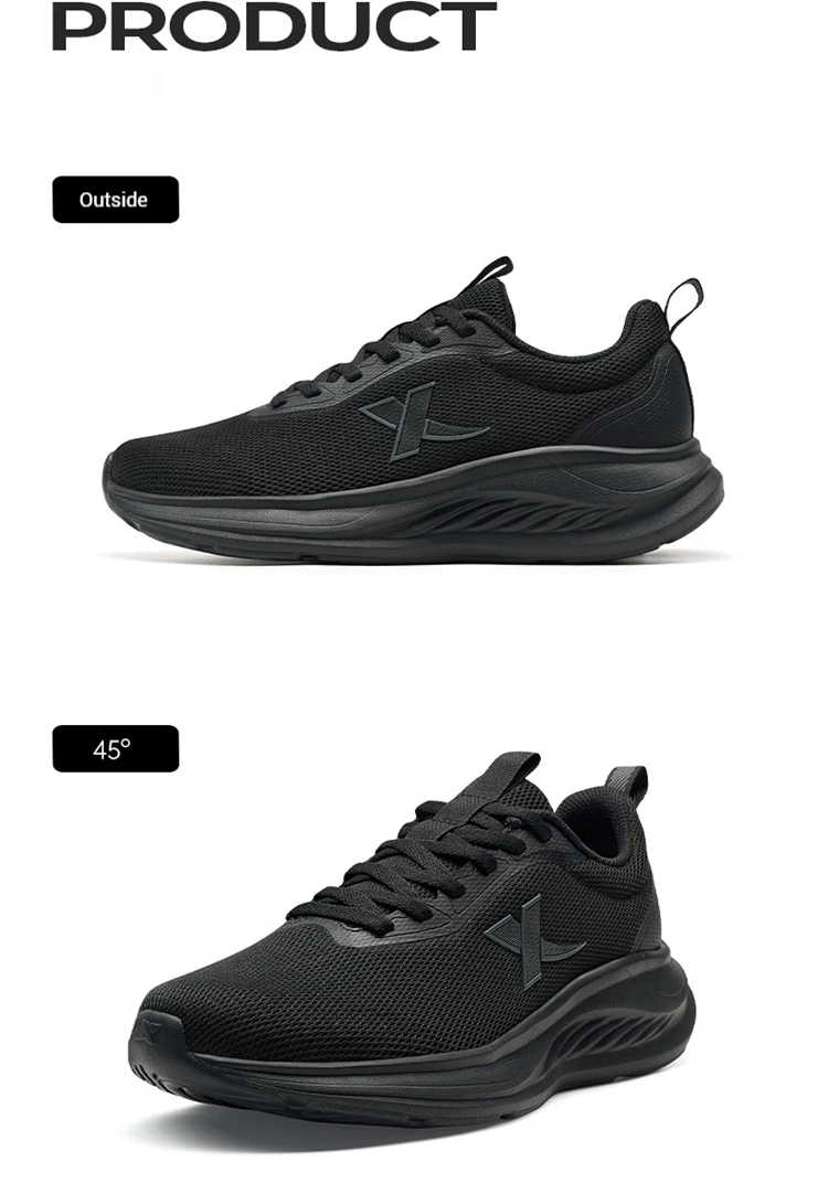 Xtep Running Shoes For Men 2025 Summer Breathable Mesh Shoes Soft-soled Shock Absorbing Lightweight Sports Shoes 875419110053