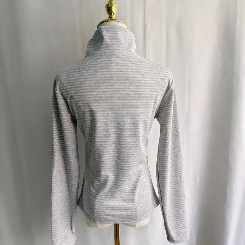 Kimotimo Retro Striped Turtleneck Long Sleeve T-shirts Women 2026 New Slim Fit Base Tops Korean Y2k Aesthetic Tees Ropa Mujer