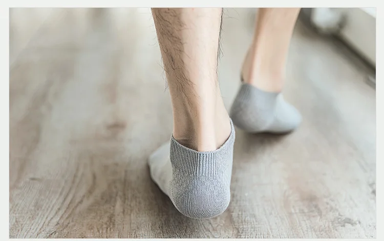 5Pairs/Lot Men's Bamboo Fiber Socks Business Short Breathable Ankle Socks Male Sock High Quality Large Size EU39-48