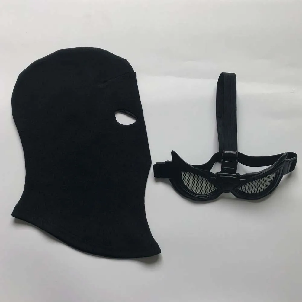 Superhero Peter Parker Spider Mask Cosplay Stealth Suit Black Helmet Halloween Masquerade Party Costume Props