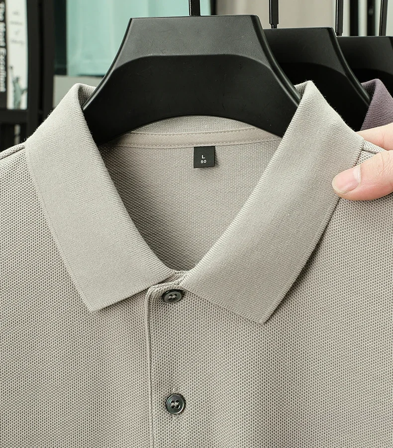 Men's 100% Cotton Polo Shirt - Summer Casual Breathable Tee,19 Colors,Ideal for Golf and Sports,Business Casual,Silk-Like Finish