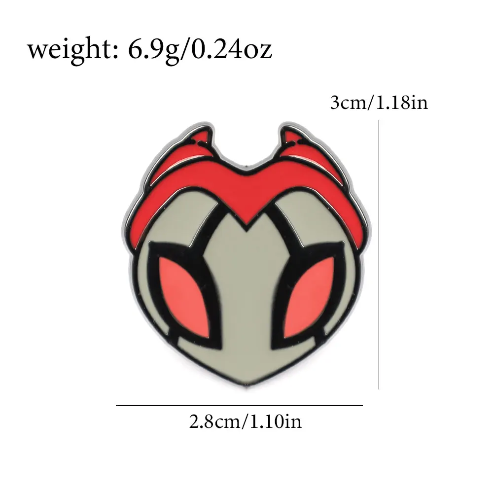 7pcs Hollow Knight Enamel Brooch Cool Character Pins Backpacks Clothing Hats Lapel Badges Fashion Jewelry Accessories Fans Gifts