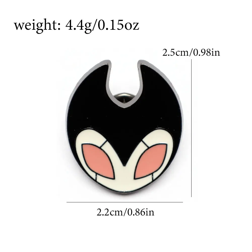7pcs Hollow Knight Enamel Brooch Cool Character Pins Backpacks Clothing Hats Lapel Badges Fashion Jewelry Accessories Fans Gifts