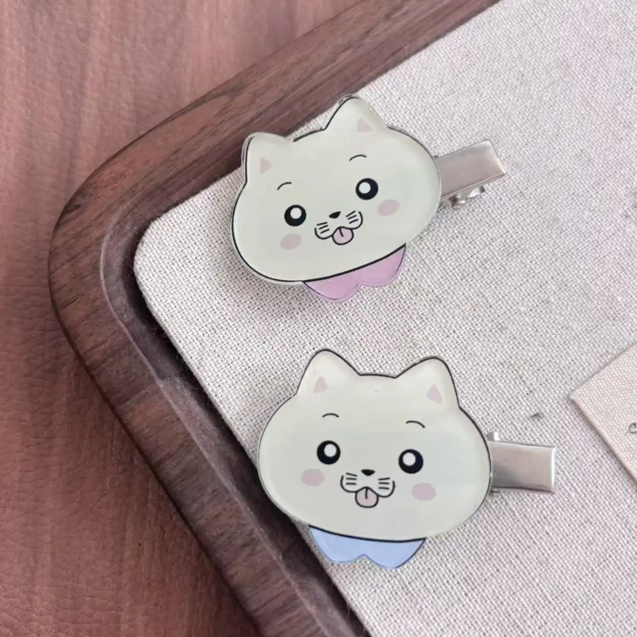 Anime The Summer Hikaru Died Tsujinaka Yoshiki Character Cosplay Hairpin Kawaii Cat Hairclip Jewelry Hair Accessories Gift Prop