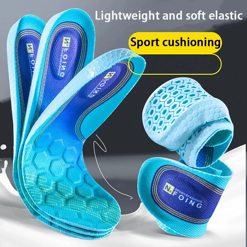 1 Pair Sport Insoles for Shoes Shock absorption Breathable Deodorization Cushion Suitable for Running Arch Support Insole