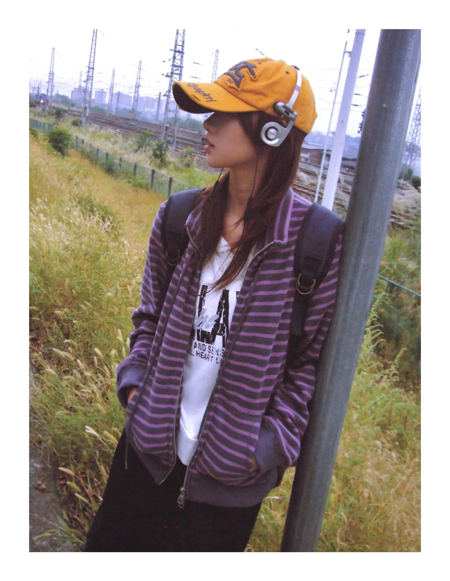 Tonngirls Y2k Japanese Sweatshirts Women Long Sleeve Striped Stand Collar Sweatshirt High Street Graphic Winter Coats E-girls