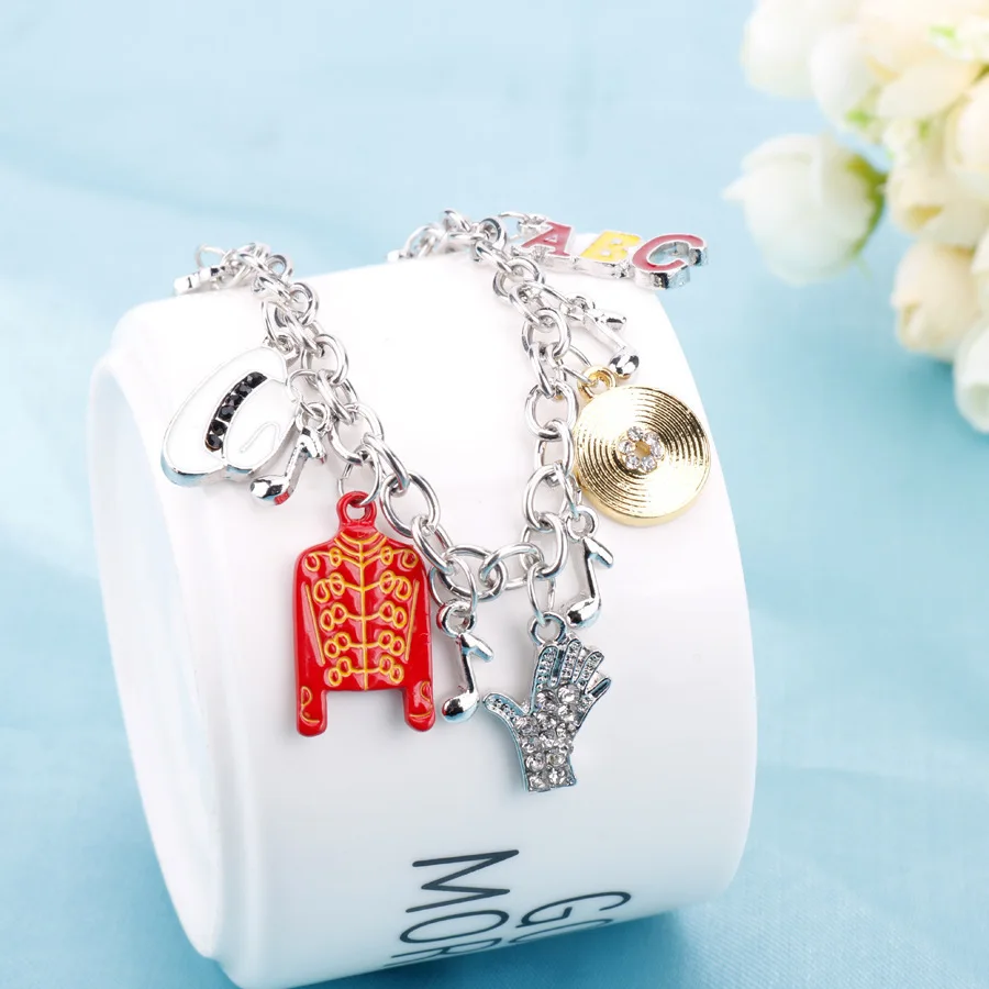 Artist Singer Michael Jackson BAD Necklace Rock Roll Everlasting Classic MJ Pendant Hot Charm Punk Jewelry Men Women Gift