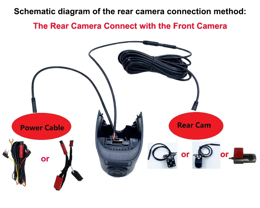 4K 2160P WIFI Car DVR Camera for Volkswagen VW Passat Tiguan Allspace Atlas Golf Arteon Sharan Magotan Dash Cam for Skoda Seat