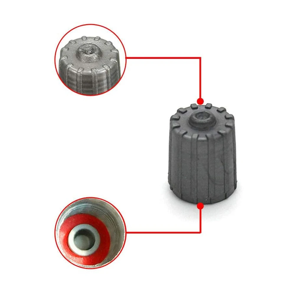 4/10/25/50Pcs Tire Valve Stem Caps, with O Rubber Ring, Universal Tyre Stem Covers for Cars SUVs Bike Bicycle Trucks Motorcycles