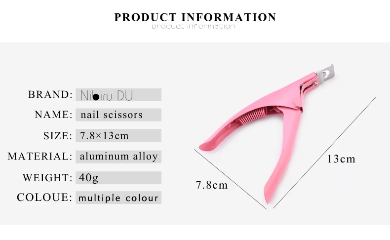 False Acrylic Tips Clipper Manicure Clamp Clippers Special Type U Word Cut False Manicure Tools Cut Clipper Nail Manicure Tools