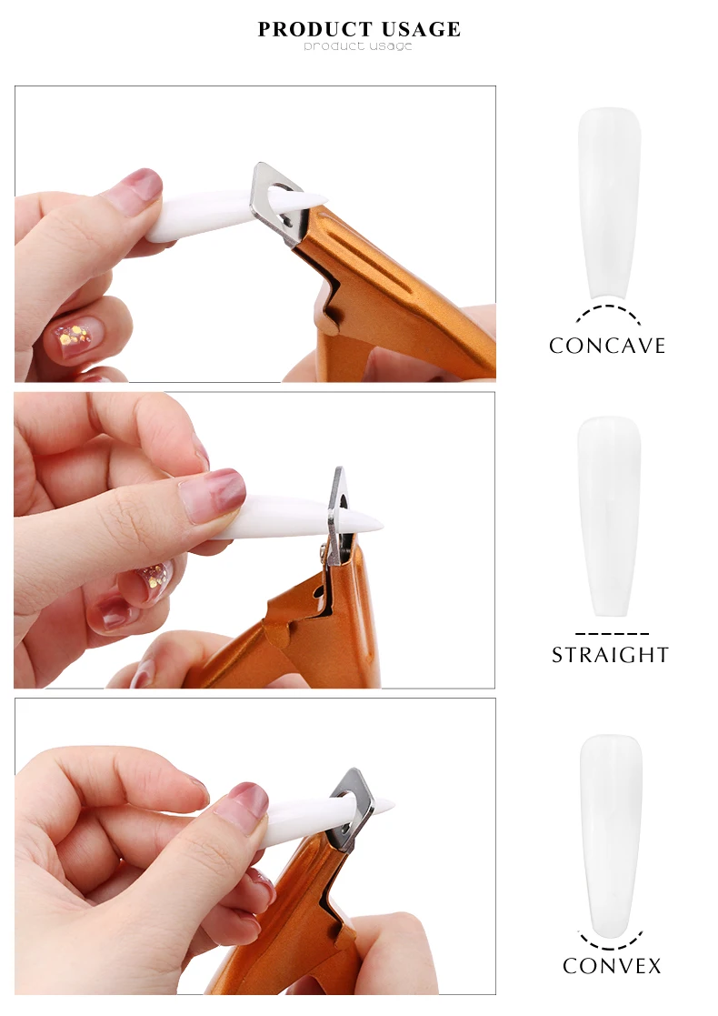 False Acrylic Tips Clipper Manicure Clamp Clippers Special Type U Word Cut False Manicure Tools Cut Clipper Nail Manicure Tools
