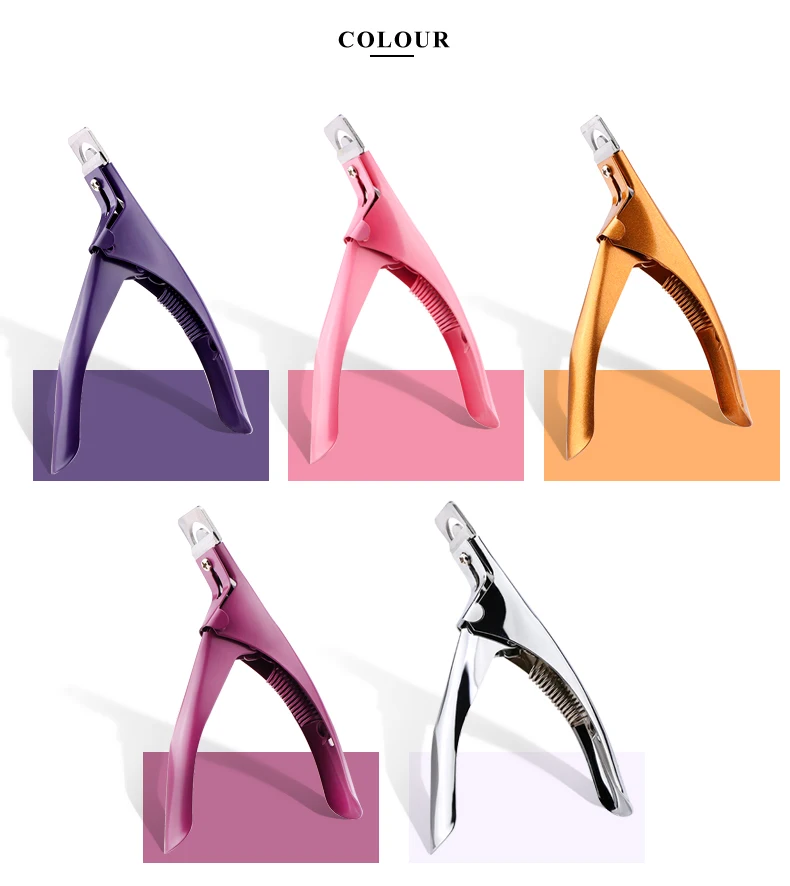 False Acrylic Tips Clipper Manicure Clamp Clippers Special Type U Word Cut False Manicure Tools Cut Clipper Nail Manicure Tools
